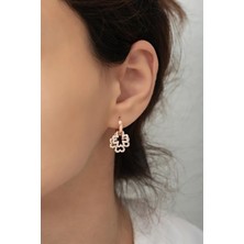 Silvano Jewelry Kadın 925 Ayar Gümüş Yonca Küpe