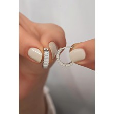Silvano Jewelry Kadın 925 Ayar Gümüş Halka Küpe