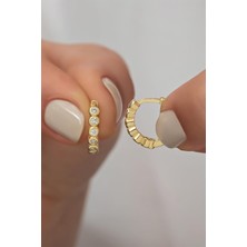 Silvano Jewelry Kadın 925 Ayar Gümüş Halka Küpe