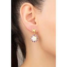 Silvano Jewelry 925 Ayar Gümüş Sedefli Çiçek Küpe