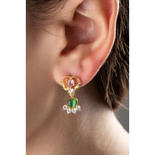 Silvano Jewelry 925 Ayar Gümüş Kanatlı Kalp Küpe