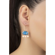 Silvano Jewelry 925 Ayar Gümüş Süryani Gözü Küpe