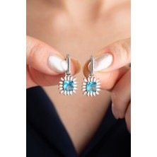 Silvano Jewelry 925 Ayar Gümüş Baget Taşlı Küpe