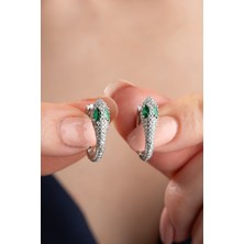 Silvano Jewelry 925 Ayar Gümüş Yılan Küpe