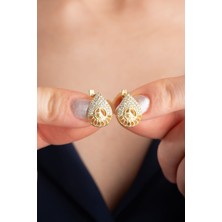 Silvano Jewelry 925 Ayar Gümüş Tuğra Küpe