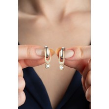 Silvano Jewelry 925 Ayar Gümüş Trend Küpe