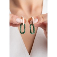 Silvano Jewelry 925 Ayar Gümüş Sallantılı Halka Küpe