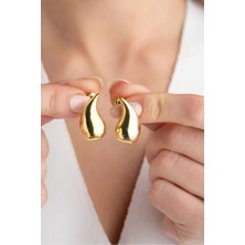 Silvano Jewelry 925 Ayar Gümüş Büyük Boy Trend Küpe