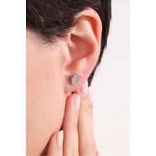 Silvano Jewelry 925 Ayar Gümüş Minik Zirkon Taşlı Damla Küpe