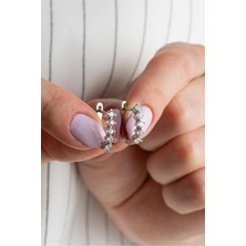 Silvano Jewelry 925 Ayar 5 Taşlı Tasarım Gümüş Küpe