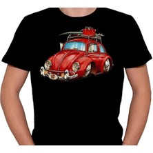 BUMETA Wolkswagen Beetle Retro Red Vosvos Tişört  T-Shirt