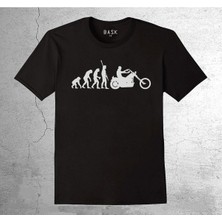 BUMETA Motorcycle Human Evolution Motorcycle Car Stickers Tişört Çocuk T-Shirt