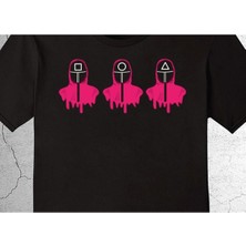 BUMETA Squid Game Korea Yeşil Işık Bodyguard Tişört Çocuk T-Shirt