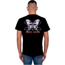 BUMETA Freedom Özgürlük Kelebek Retro Tişört  T-Shirt