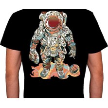 BUMETA Astronot Cosmos Galaksi Space Tişört  T-Shirt