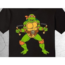 BUMETA Ninja Kaplumbağalar Michaelangeloninja Turtles Tişört Çocuk T-Shirt