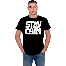 BUMETA Stay Calm Sakin Ol ve Devam Et Tişört  T-Shirt