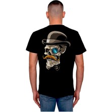 BUMETA Gentleman Skull With Black Hat Tişört  T-Shirt