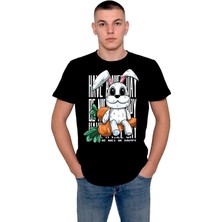 BUMETA Tavşan Havuç Be Nice Be Happy Rabbit Tişört  T-Shirt