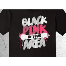 BUMETA Black Pink K-Pop Kore Korea Tişört Çocuk T-Shirt