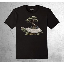 BUMETA Kareta Karetta Kaplumbağa Doğa Ağaç Kabuk Ev Tosbağa Tişört Çocuk T-Shirt