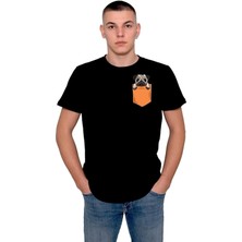 BUMETA Pug Dog Köpek Rıfkı Cep Logo Tişört  T-Shirt