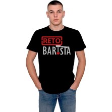 BUMETA Retro Barista Kahve Coffe Art Barmen Tişört  T-Shirt