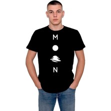 BUMETA Moon Gece Ay Yıldız Karanlık Tişört  T-Shirt