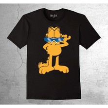 BUMETA Garfield Cat Gözlüklü Kedi Hippi Tişört Çocuk T-Shirt