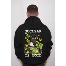 BUMETA Nuclear Bomb Girl Nükleer Tehlikeli Danger Sweatshirt  Kapüşonlu Hoodie