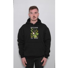 BUMETA Nuclear Bomb Girl Nükleer Tehlikeli Danger Sweatshirt  Kapüşonlu Hoodie