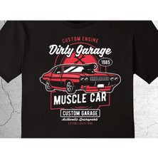 BUMETA Mustang Muscle Car Drag Classic Araba Tişört Çocuk T-Shirt