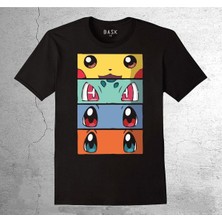 BUMETA Pokemon All Caracters Pikachu Bulbasaur Charizard Tişört Çocuk T-Shirt