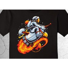 BUMETA Astronot Uzay Cosmos Rocket Tişört Çocuk T-Shirt