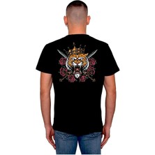BUMETA King Tiger Kaplan Roses Vahşi Tişört  T-Shirt