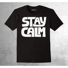 BUMETA Stay Calm Sakin Ol ve Devam Et Tişört Çocuk T-Shirt
