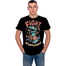 BUMETA Fight Be Your Self Dinazor Dinasour Tişört  T-Shirt