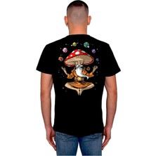 BUMETA Magic Mushroom Buddha Yoga Aum Oum Çakra Tişört  T-Shirt