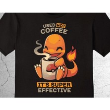 BUMETA Pokemon Charizard Çalizart Used Hot Coffee It's Super Effective Tişört Çocuk T-Shirt