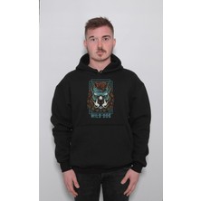 BUMETA Wild Dog Pitbull Street Gang Style Sweatshirt  Kapüşonlu Hoodie