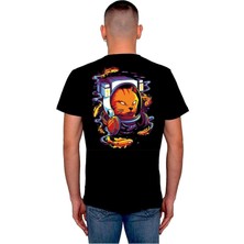BUMETA Astronot Cat Hipster Fish Cat Kedi Tişört  T-Shirt