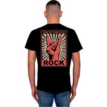 BUMETA Rock'n Roll Rock Music Poster Tişört  T-Shirt