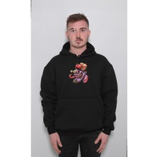 BUMETA Ahtapot Hip-Hop Octopus Eyes Sweatshirt  Kapüşonlu Hoodie