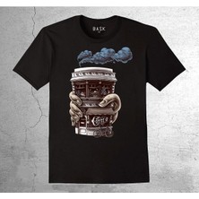 BUMETA Coffee Bisiklet Kahve Duman Barista Vintage Tişört Çocuk T-Shirt