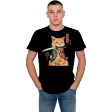 BUMETA Cat Samurai Yakuza Koi Balığı Fish Tişört  T-Shirt