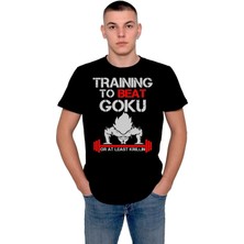 BUMETA Training To Beat Goku Gym Fitness Halter Tişört  T-Shirt