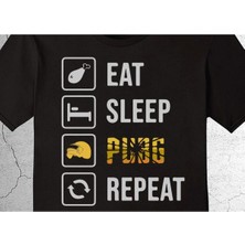 BUMETA Pubg Eat Sleep Pubg Repeat Ye Uyu Oyna Tekrarla Tişört Çocuk T-Shirt