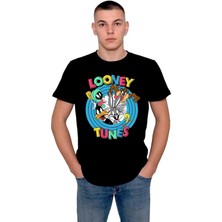 BUMETA Looney Tunes Çizgi Film Tazz Bugs Bunny Duffy Duck Tişört  T-Shirt