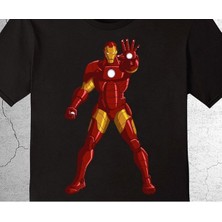 BUMETA Iron Man Demir Adam Avengers Yenilmezler Tony Stark Tişört Çocuk T-Shirt
