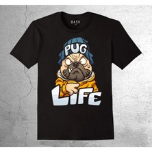 BUMETA Pug Life Köpek Gangsta Dog Rıfkı Pug Tişört Çocuk T-Shirt